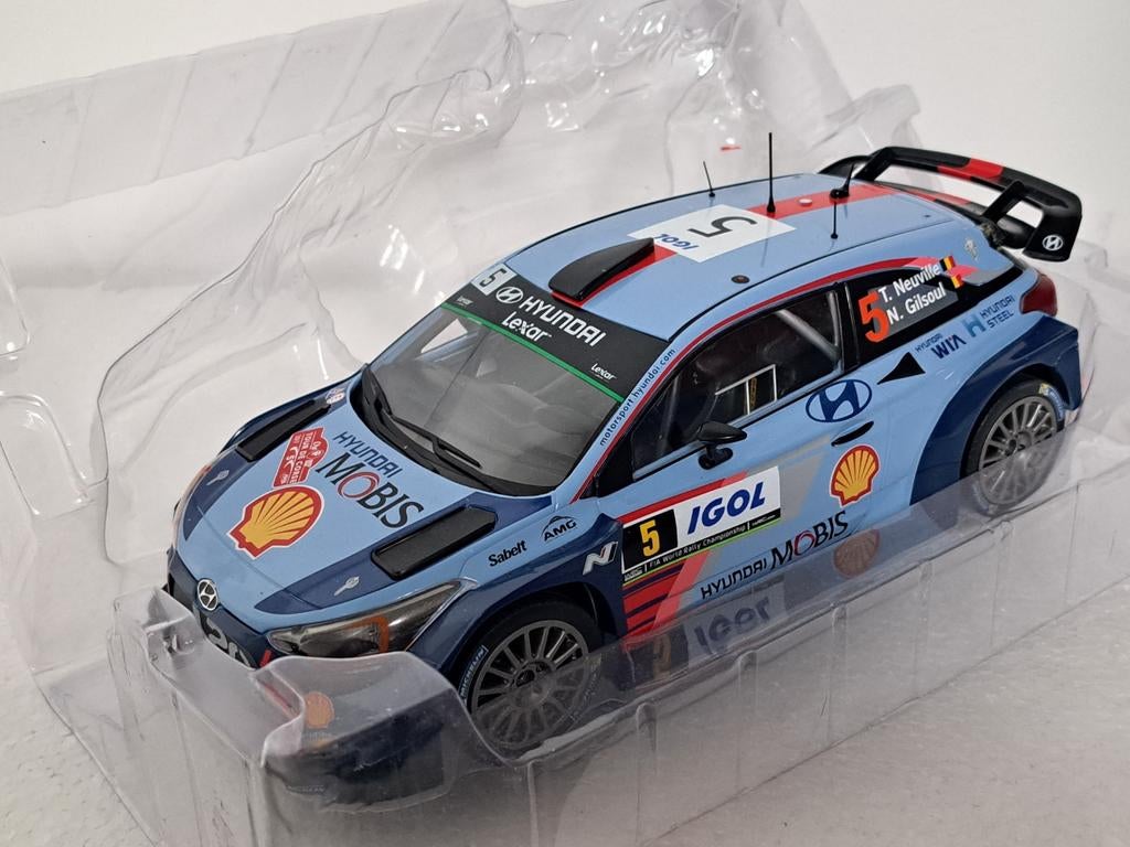 Hyundai I20 WRC Rally Tour de Corse 2017 Neuville 1/18, Hobby en Vrije tijd, Modelauto's | 1:18, Ophalen of Verzenden, Zo goed als nieuw