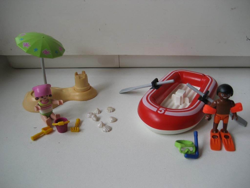 playmobil strand setje kinderen met boot, Kinderen en Baby's, Speelgoed | Playmobil, Ophalen of Verzenden, Zo goed als nieuw