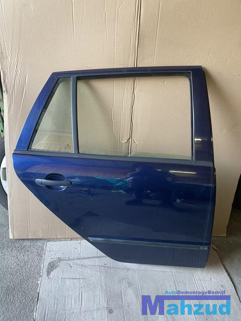 SKODA FABIA 1 BLAUW Rechts achter deur portier, Deur, Achter, Skoda, Skoda Auto a.s.