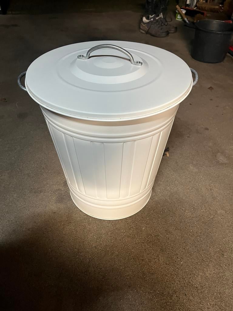 Ikea Knodd metalen wasmand/afvalbak met deksel, Ophalen, Gebruikt, 50 tot 75 cm, 40 liter of meer