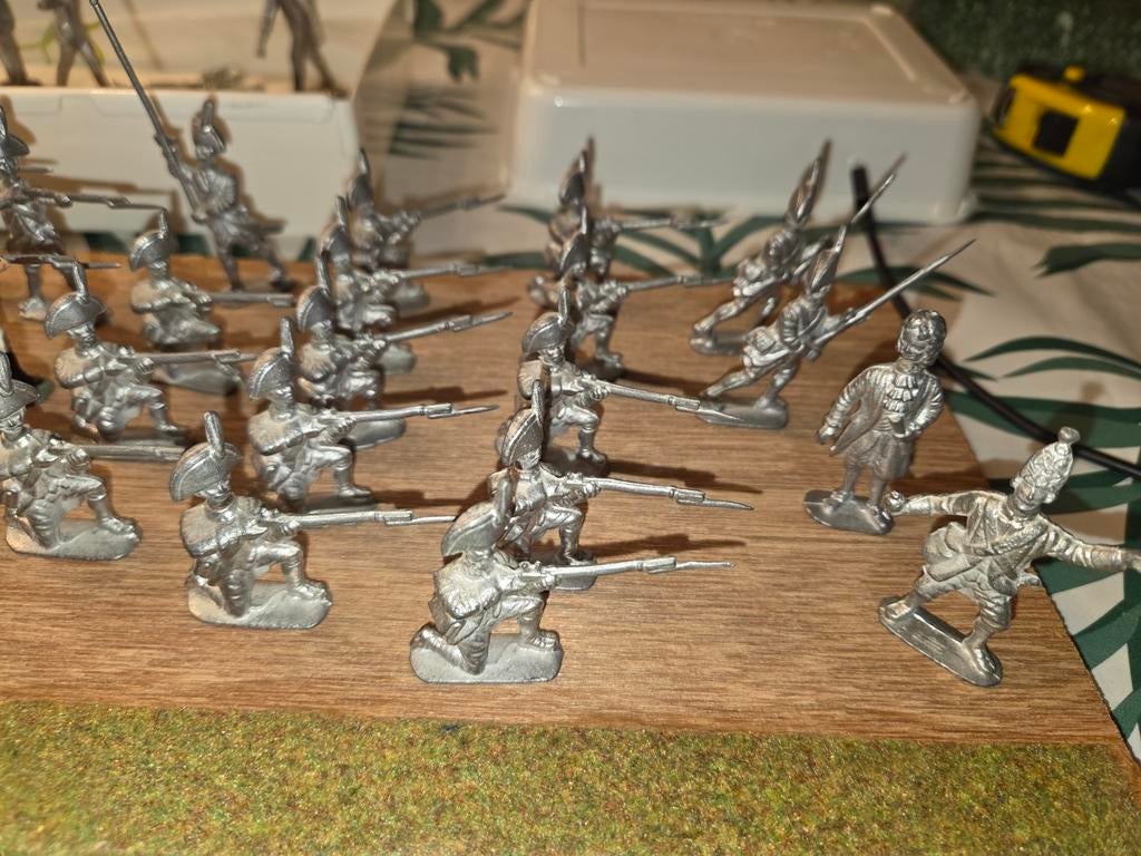 Serie 5 26 Tinnen Soldaatjes Napoleon Tijdperk 45mm Loodvrij, Hobby en Vrije tijd, Modelbouw | Figuren en Diorama's, Zo goed als nieuw