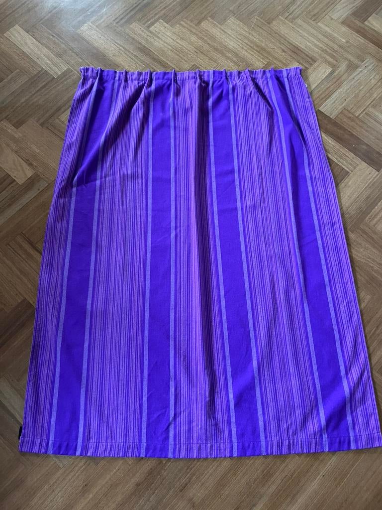 Vintage retro gordijn paars lila roze wol, Gebruikt, 100 tot 150 cm, Vintage retro, 50 tot 100 cm