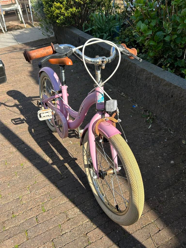Volare roze kinderfiets 18”, Ophalen, Gebruikt, 16 tot 20 inch