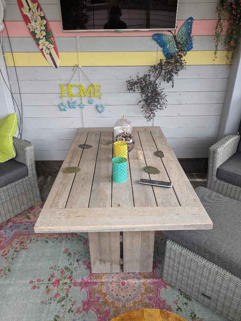 Tuintafel, Ophalen, Zo goed als nieuw, Rechthoekig, Teakhout