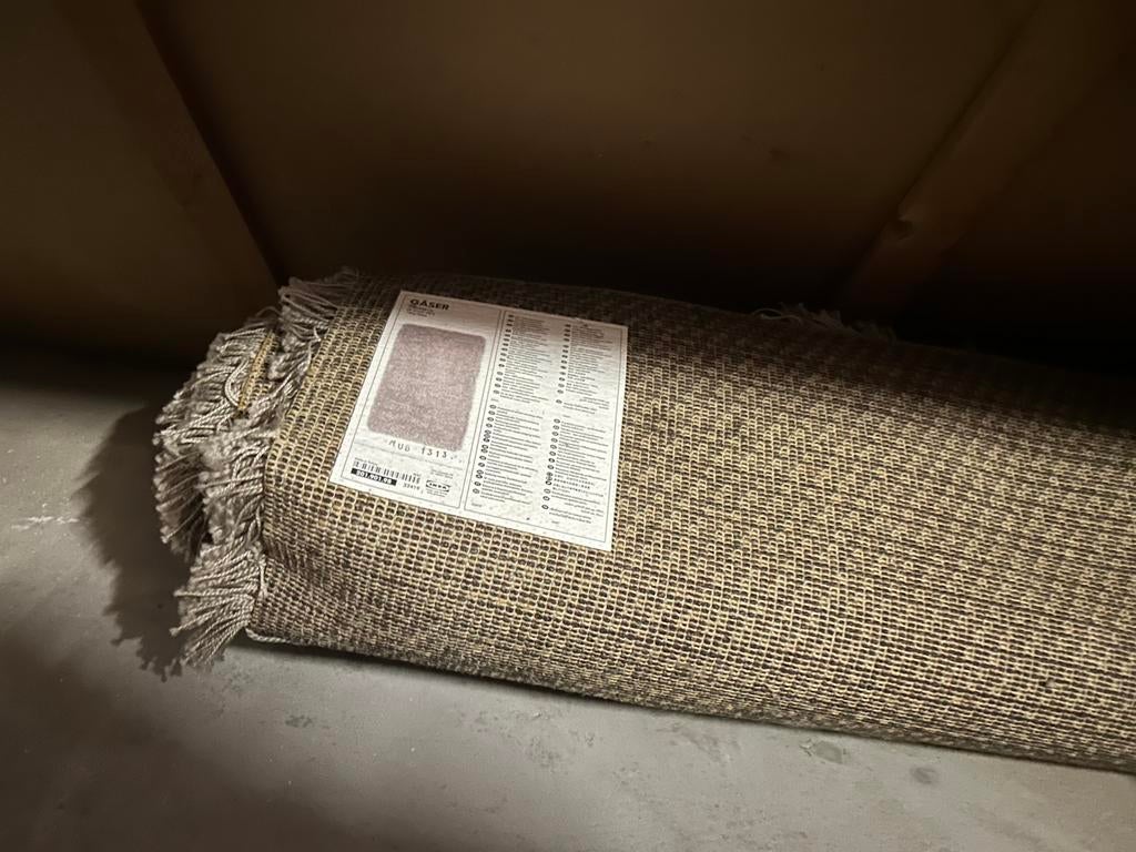 Vloerkleed hoogpolig Gäser IKEA grijs, 200 cm of meer, Ophalen of Verzenden, Zo goed als nieuw, 200 cm of meer