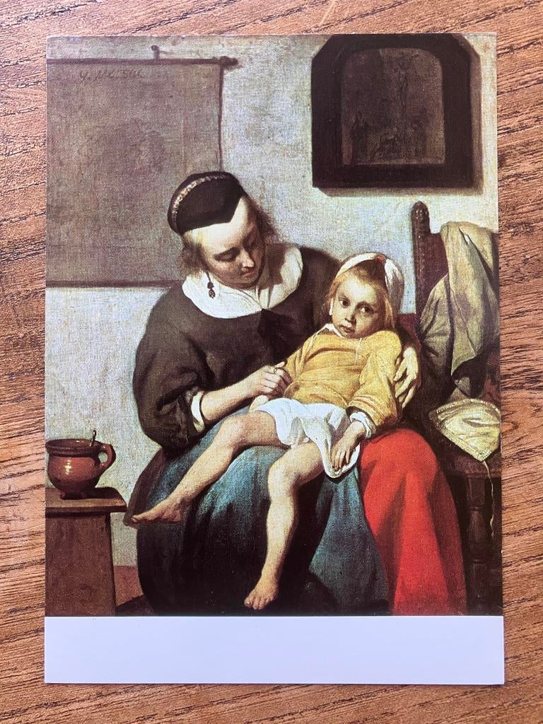 Gabriel Metsu - Het zieke kind, Ophalen of Verzenden, Ongelopen