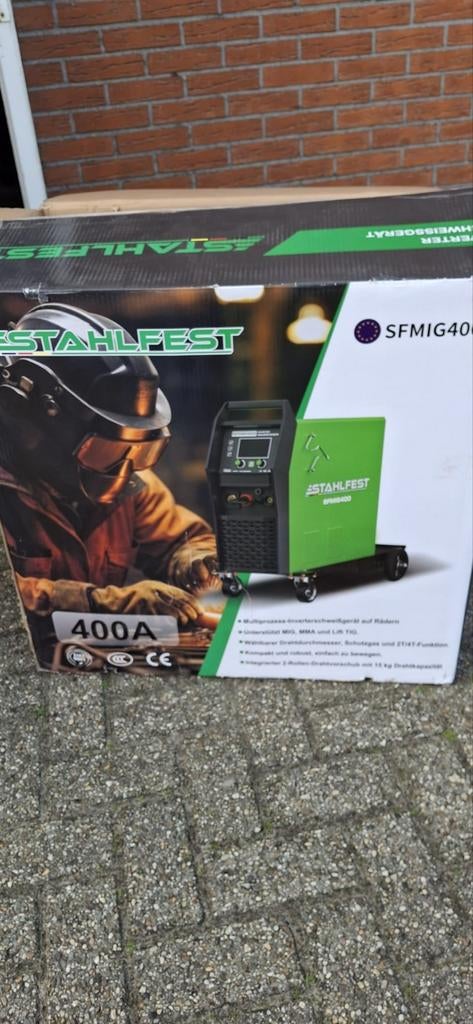 Stahlfest SFMIG400 Inverter Lasapparaat 400A, Ophalen, Nieuw, 250 ampère of meer, Inverter
