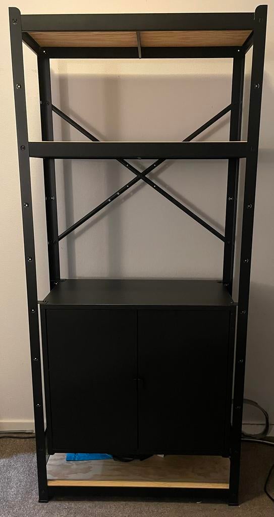Ikea ‘Bror’ kast/shelving unit (black)., Ophalen