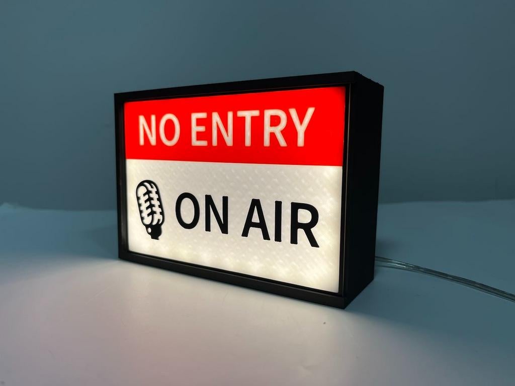 LED USB "No Entry On Air" Lichtbord - Studio Sign, Ophalen of Verzenden, Nieuw, Modern, Studio, Gaming, Kantoor
