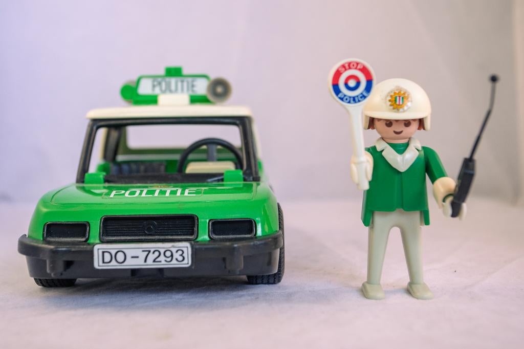 Vintage Playmobil Politieauto, Kinderen en Baby's, Speelgoed | Playmobil, Ophalen of Verzenden, Gebruikt, Complete set