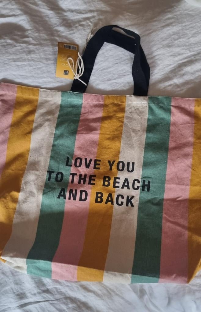 Rituals strandtas, streep, love you tot the beach and back, 40 tot 60 cm, 30 cm of meer, Verzenden, Nieuw