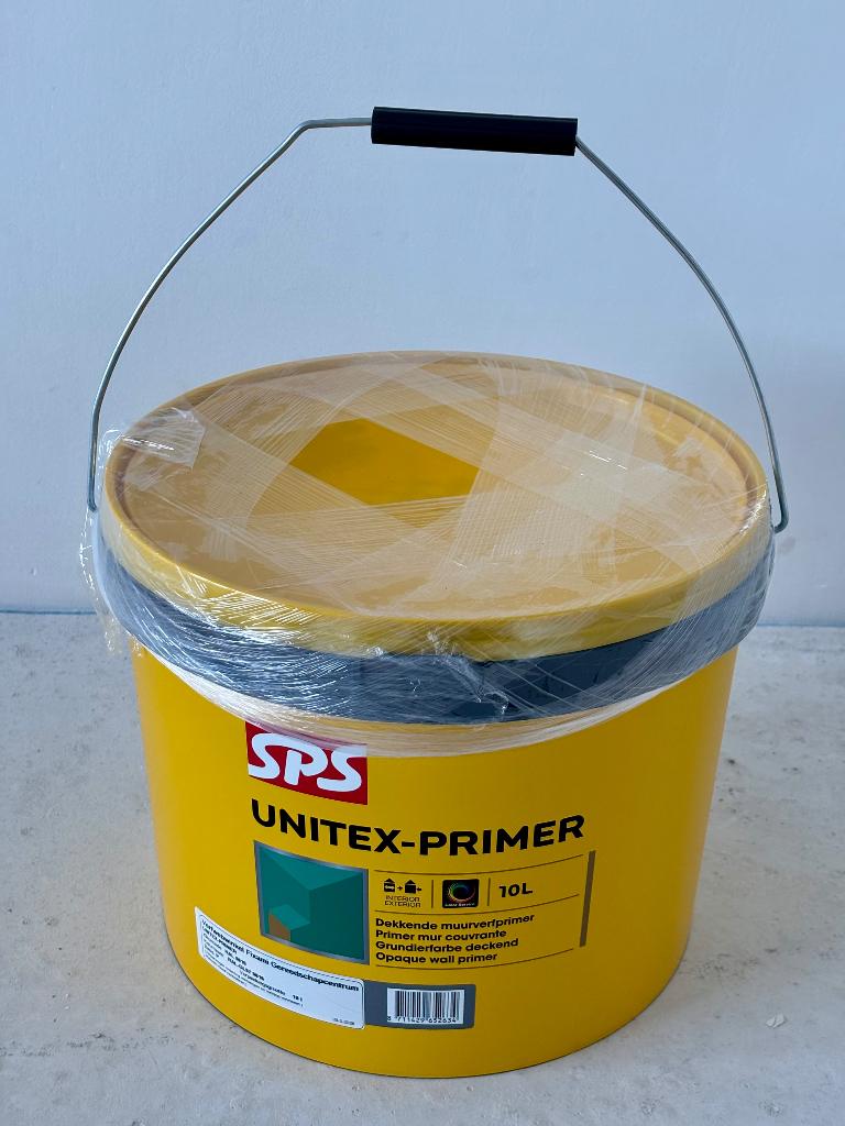 SPS Unitex Primer 10L, Doe-het-zelf en Verbouw, Verf, Beits en Lak, Ophalen, Wit, Nieuw, Verf