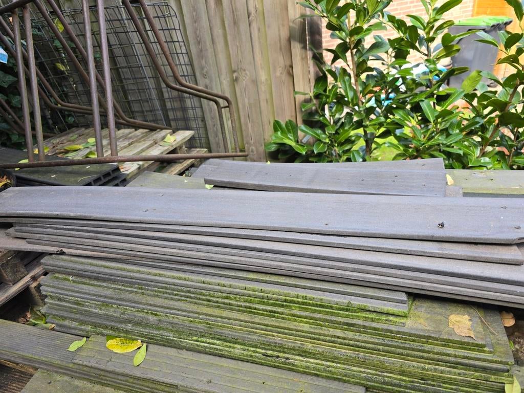 Gebruikte composiet vlonderplanken, Ophalen, Gebruikt, Composiet