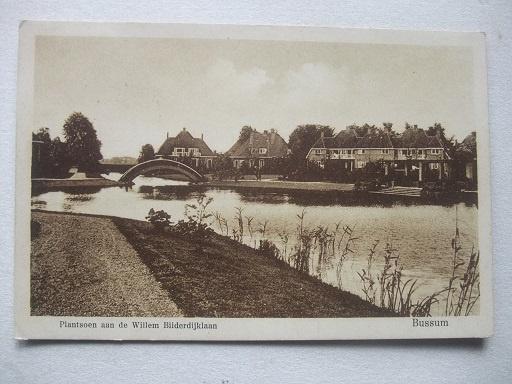 P180 Bussum - Plantsoen Bilderdijklaan, Verzenden, 1920 tot 1940, Gelopen, Noord-Holland
