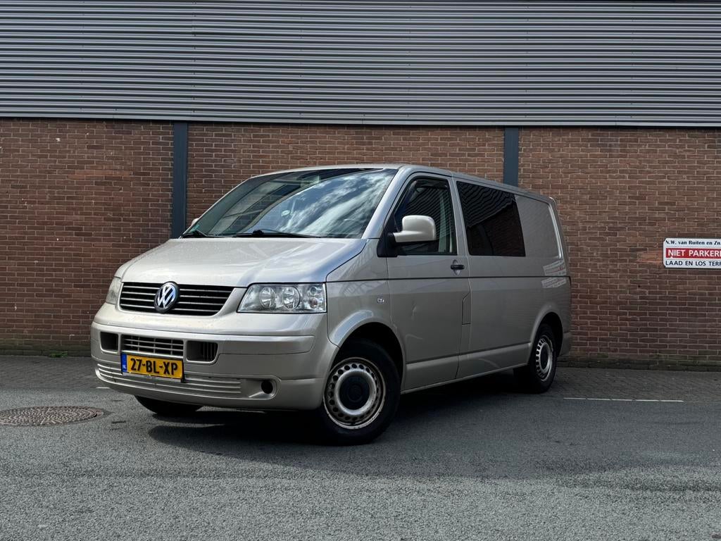 Volkswagen Transporter 1.9 TDI T800 | DUBBEL CABINE | 5 Pers, Auto's, Voorwielaandrijving, Zwart, 4 cilinders, Volkswagen