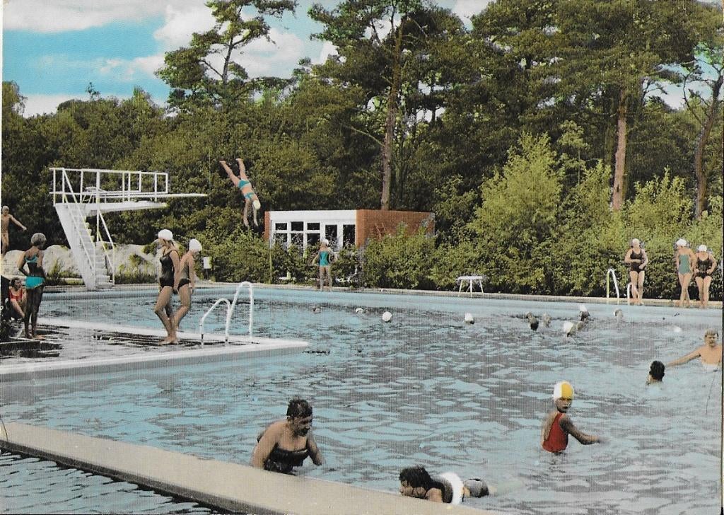 Westerbork Zwembad Gelopen Ansichtkaart ( A353 ), Ophalen of Verzenden, 1980 tot heden, Gelopen