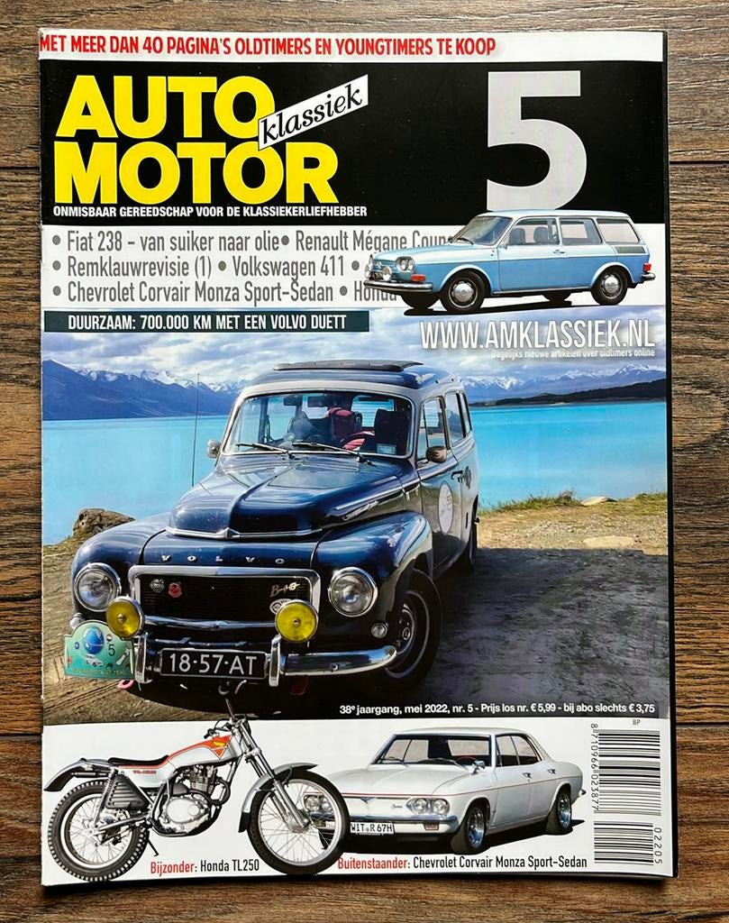 AMK: Honda 250 TL, Volvo Duett, Chevrolet Corvair, Ophalen of Verzenden, Zo goed als nieuw, Algemeen