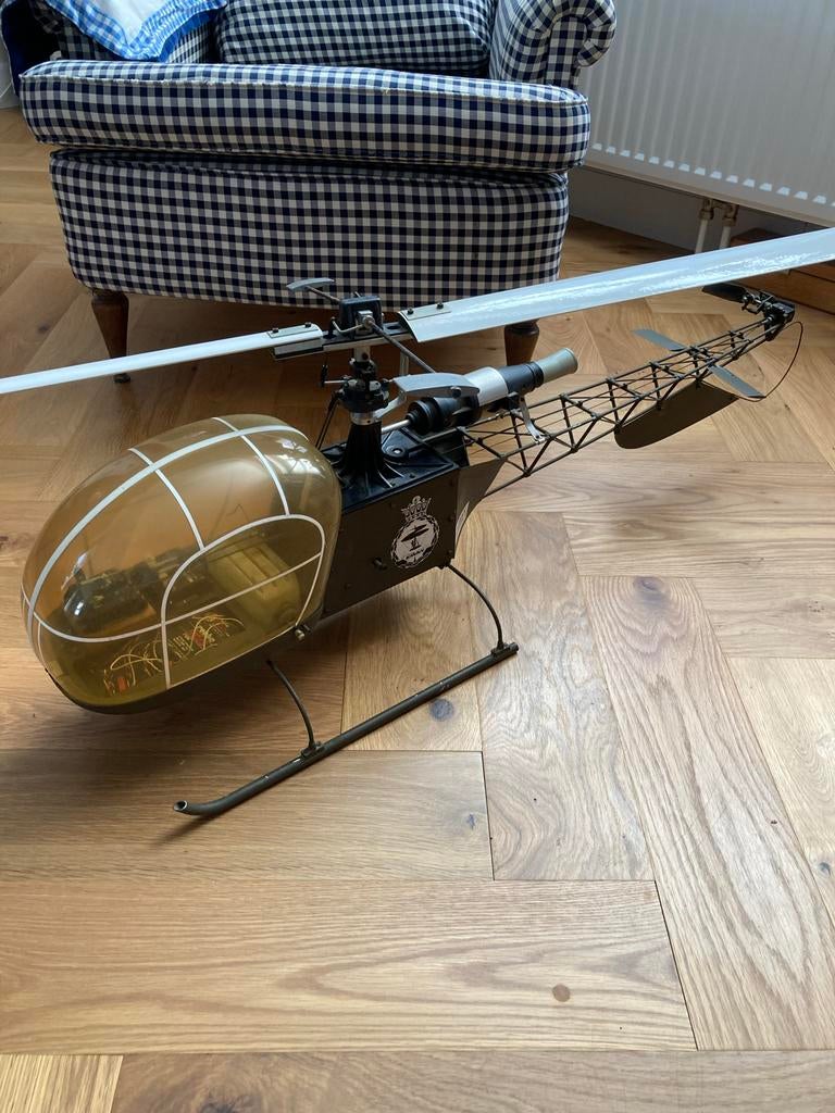 Kavan Alouette 2 RC helikopter jaren 70 retro, Ophalen of Verzenden, Gebruikt, Benzine, Helikopter