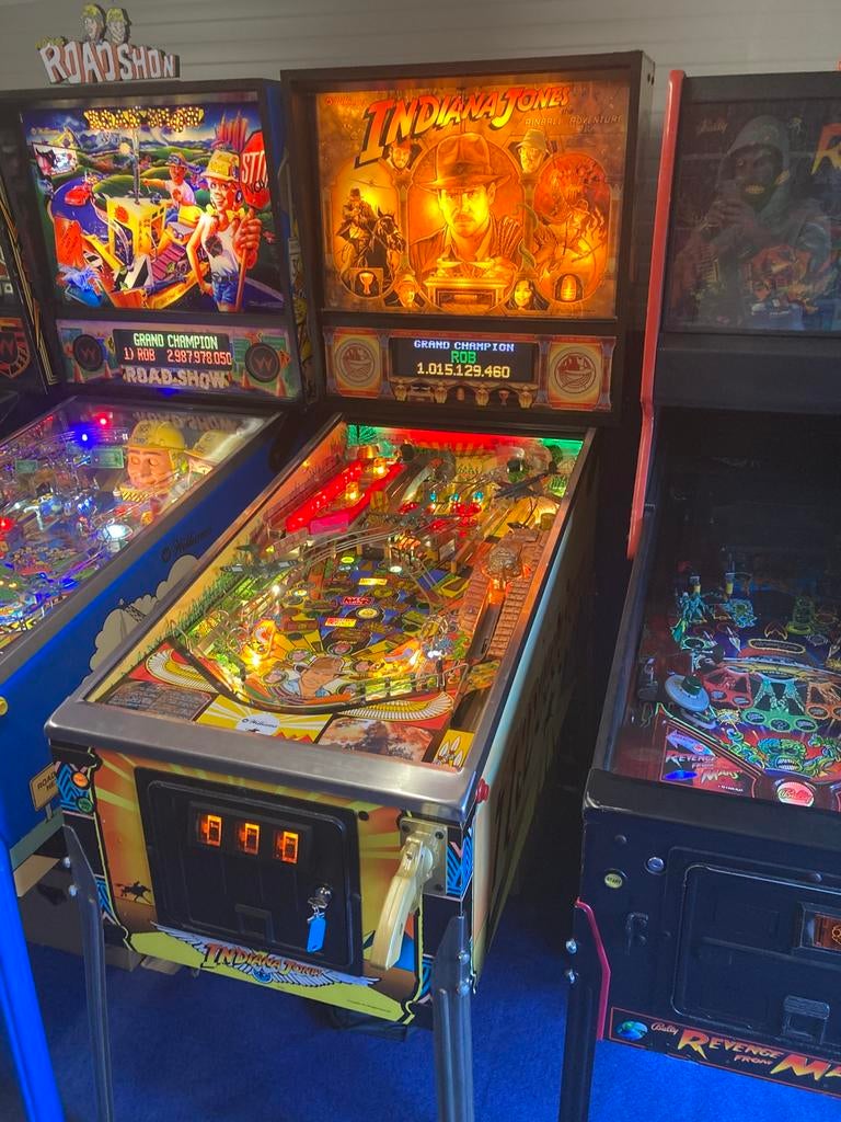 Indiana jones williams flipperkast, Ophalen, Zo goed als nieuw, Flipperkast, Williams