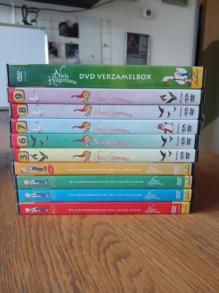 Niels Holgersson en Snorkels dvd collectie, Alle leeftijden, Ophalen of Verzenden, Zo goed als nieuw