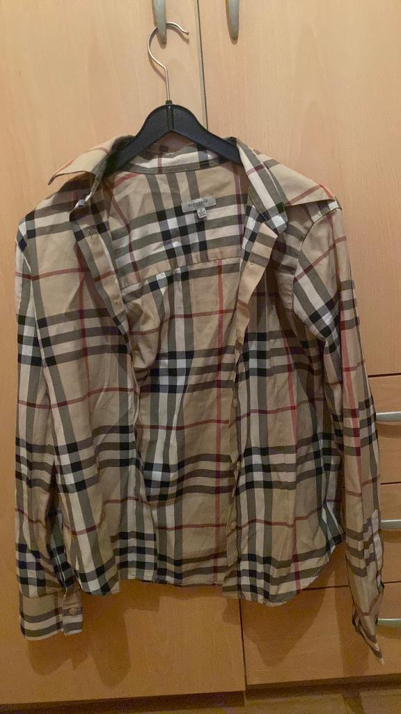 Origineel Burberry overhemd/blouse maat S, Kleding | Dames, Blouses en Tunieken, Beige, Ophalen of Verzenden, Zo goed als nieuw