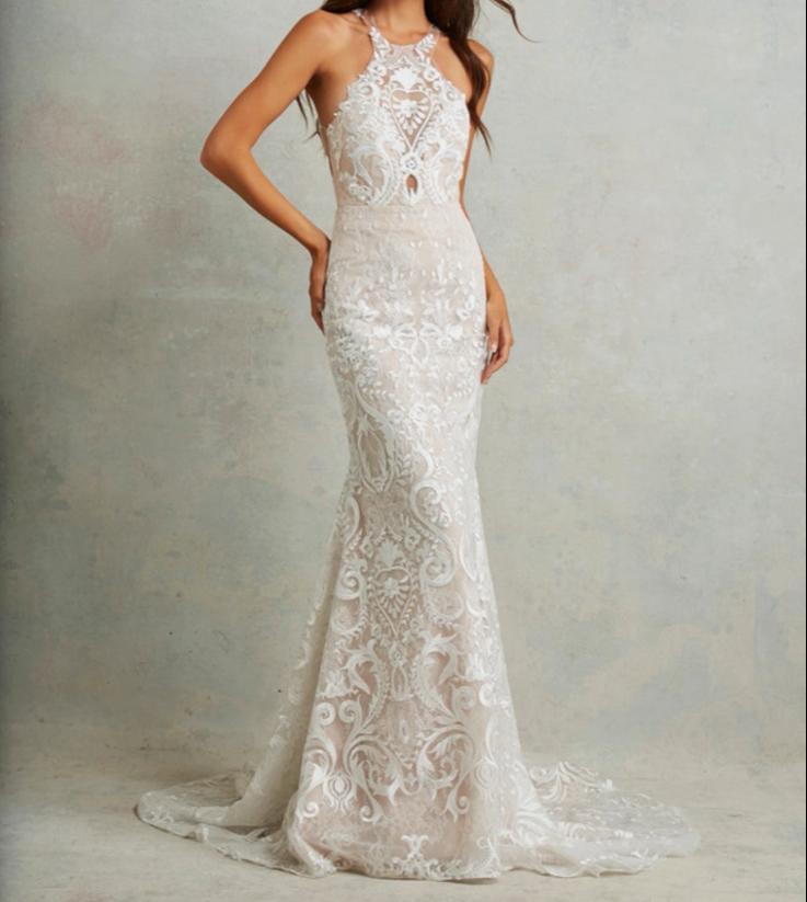 Tara Lauren Bruidsjurk Ivoor Maat 38, Ophalen of Verzenden, Nieuw, Overige kleuren, Trouwjurk