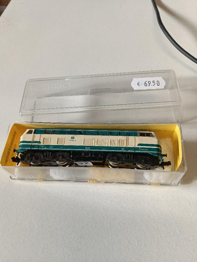 Fleischmann N 7233 Diesellocomotief BR 218 digitaal van DB, Hobby en Vrije tijd, Modeltreinen | N-Spoor, Gebruikt, Fleischmann