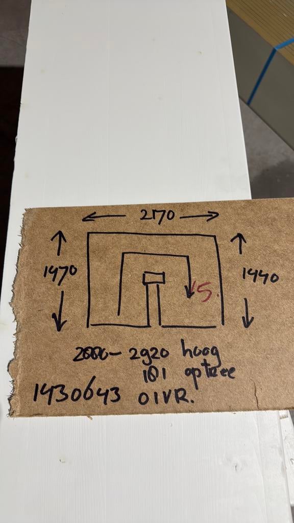 Halfslag trap 2880-2920 hoog, Doe-het-zelf en Verbouw, Ophalen, 2 tot 4 meter