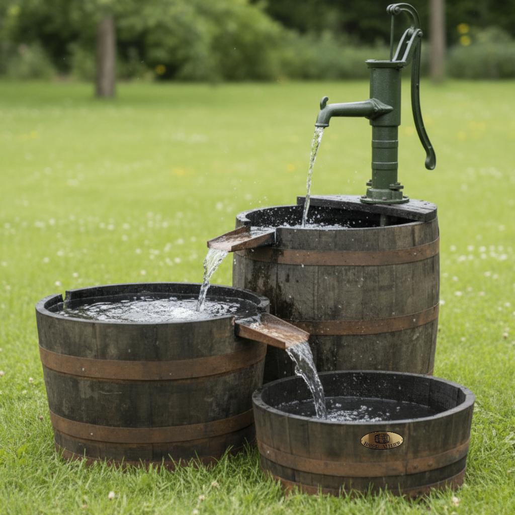 Houten Kuipen | Bloembakken | voor Olijfboom | Fruitboom, Rond, Nieuw, Barrel Atelier, Ophalen of Verzenden