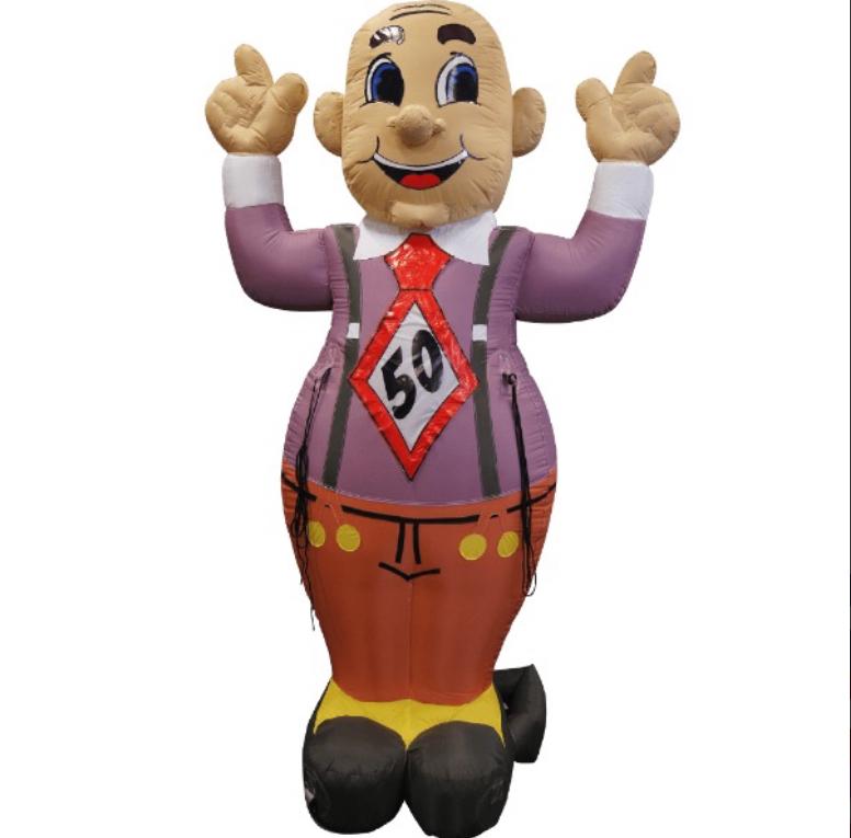 Te Huur : Opblaasbare Abraham party Pop!    3 dagen, Ophalen, Zo goed als nieuw, Abraham of Sarah