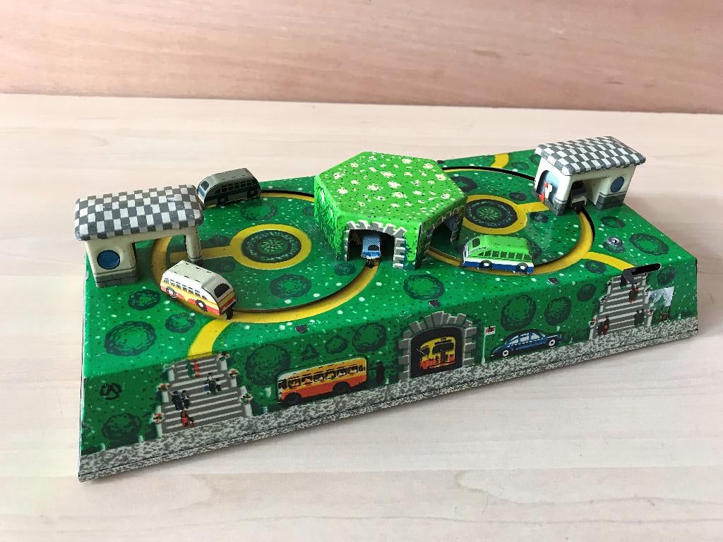 Vintage Metal Blik Wind-up Cars ABTOTPACCA 1970 24 cm, Ophalen of Verzenden, Zo goed als nieuw