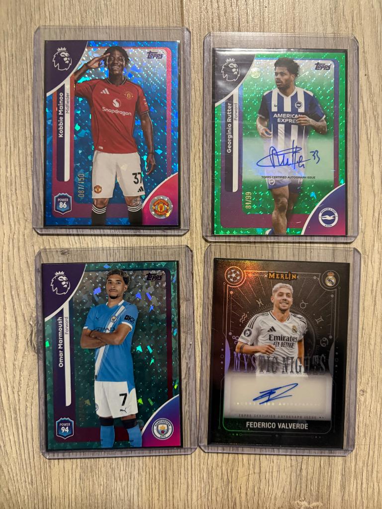 Topps PL, Topps Chrome, Merlin Autograph (voetbalkaarten), Ophalen of Verzenden, Zo goed als nieuw, Buitenlandse clubs, Spelerskaart
