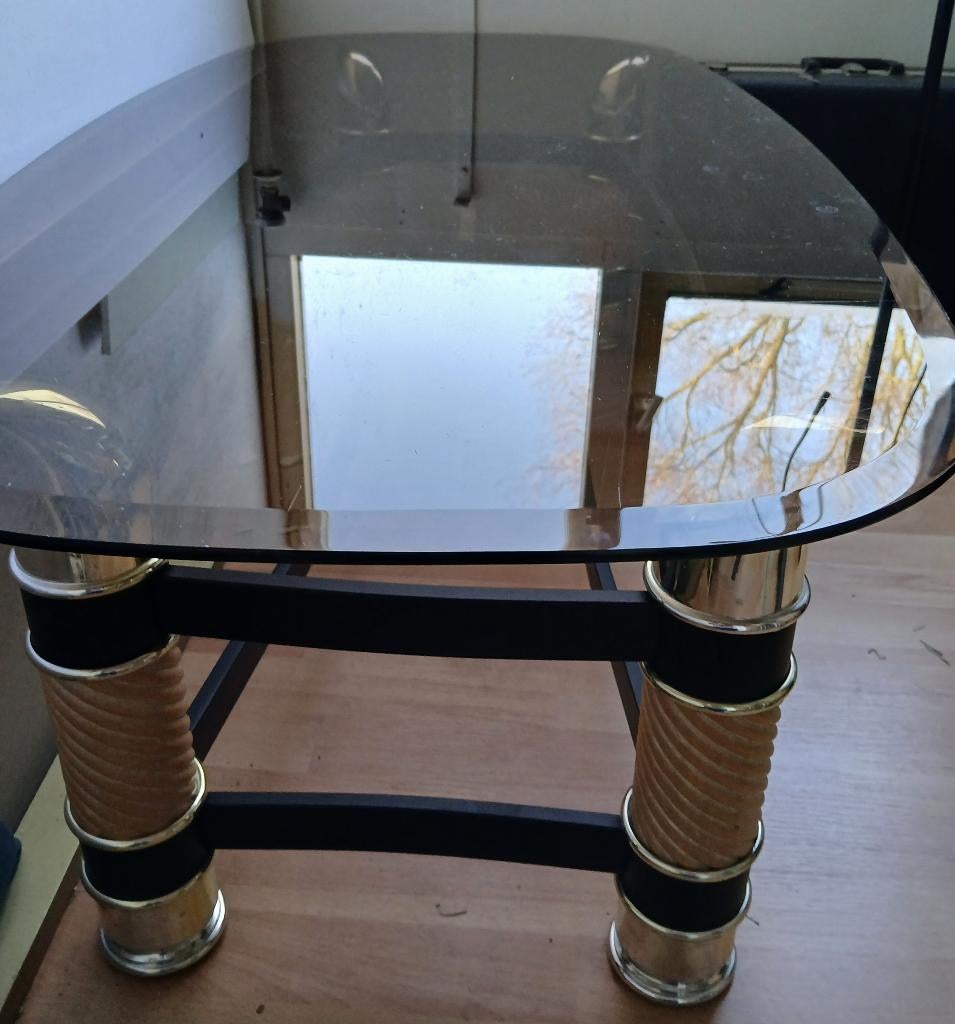 Salontafel hollywood regency stijl, Huis en Inrichting, Tafels | Salontafels, Ophalen, Gebruikt, 100 tot 150 cm, Hollywood regency
