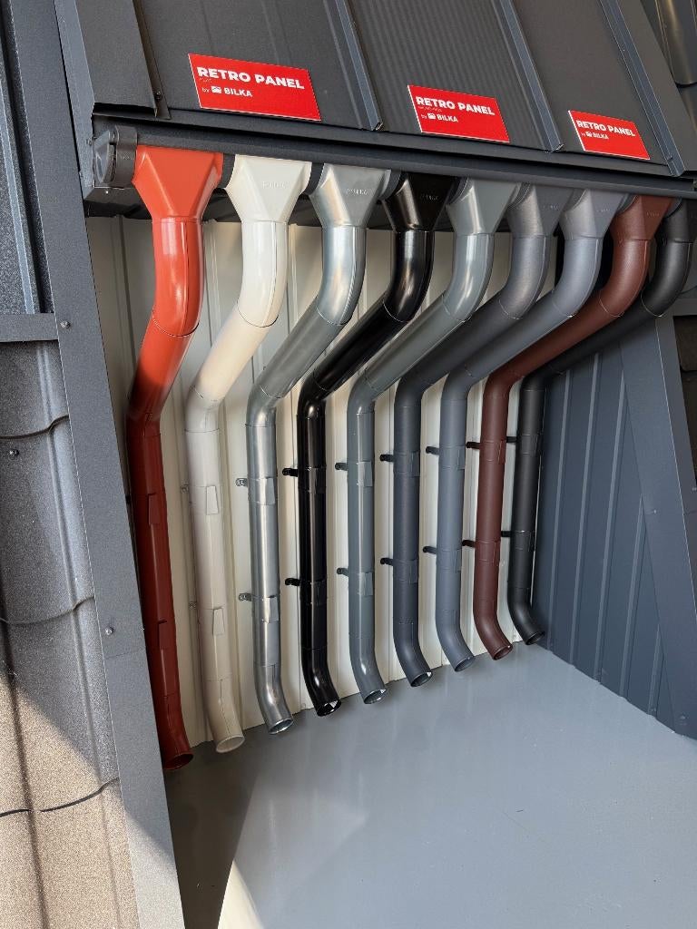 Dakgoten Dakgoot Regenwatersysteem Halfrond Staal 125mm, Ophalen, Overige materialen, 2 tot 4 meter, Nieuw