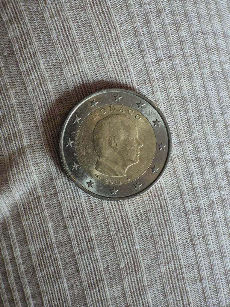 2 Euro Monaco 2011, Ophalen of Verzenden, Monaco, 2 euro, Losse munt