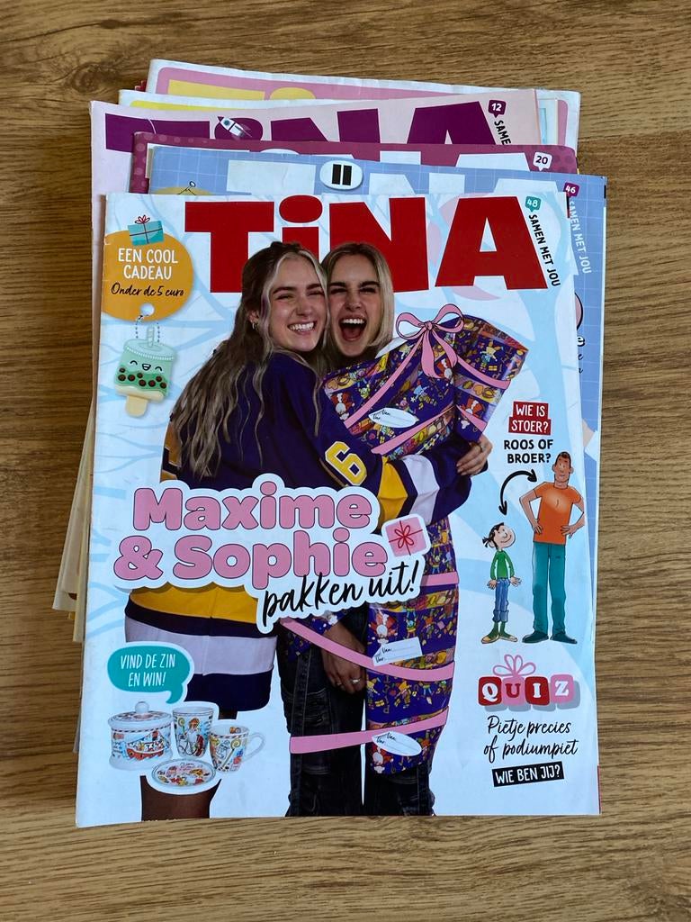 11 verschillende tina’s iit verschillen jaren, Ophalen of Verzenden, Gelezen, Overige typen