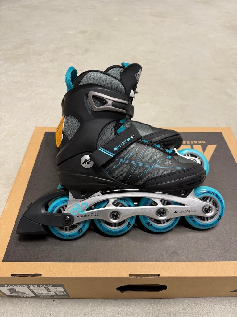 K2 Alexis 80 Skates - Nieuw - Maat 37, K2, Nieuw, Ophalen of Verzenden, Inline skates 4 wielen