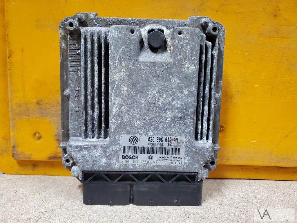 VW Golf 5 2004 - 2008 2.0 tdi ECU motorcomputer 03G906016AN, Ophalen of Verzenden, Gebruikt, Volkswagen