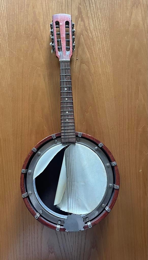 Banjo 8 snarig opknapper, Muziek en Instrumenten, Snaarinstrumenten | Banjo's, Ophalen of Verzenden, Gebruikt, 5-snarige of Bluegrassbanjo