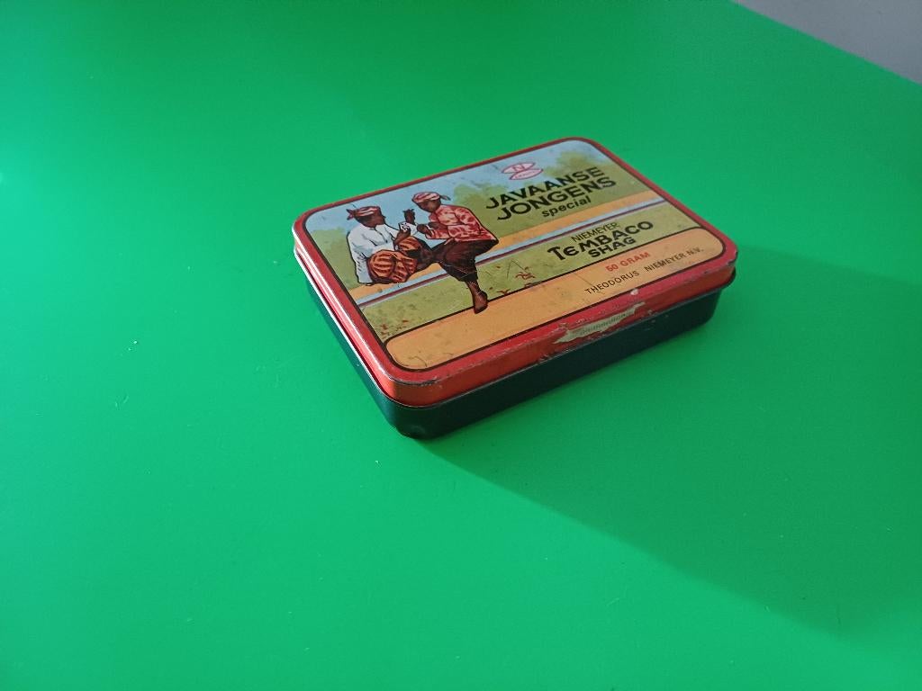 Tabak blikje - Javaanse Jongens Special, Verzamelen, Ophalen of Verzenden, Gebruikt, Tabaksdoos of Verpakking
