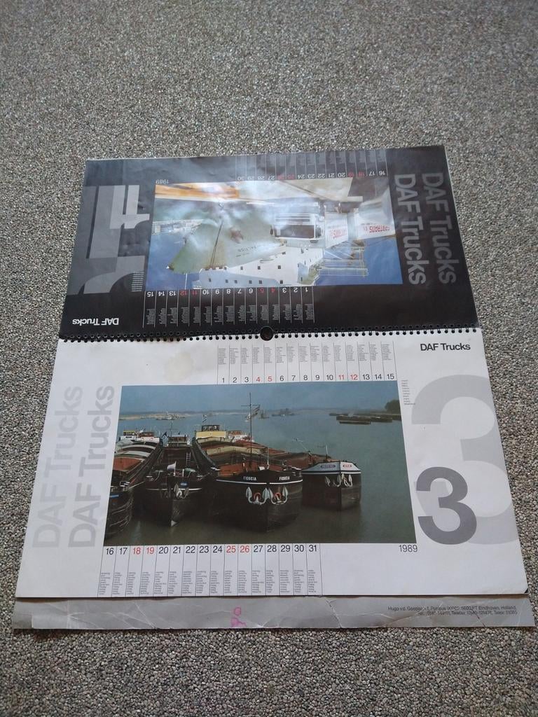 DAF Trucks Kalender 1989, Ophalen of Verzenden