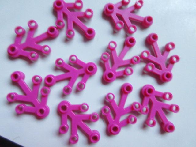 nr. 8727, 10 Magenta blaadjes., Ophalen of Verzenden, Zo goed als nieuw, Complete set, Lego