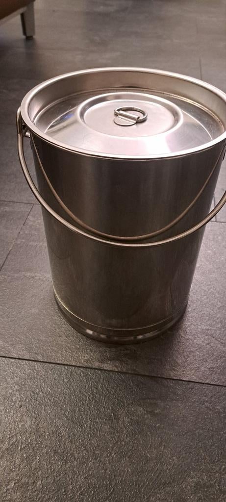 Gamel met deksel rvs 5L Amsta (voedselemmer), Ophalen of Verzenden, Rvs