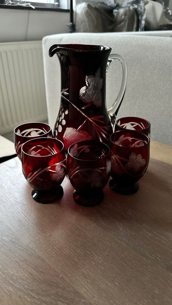 Boheems kristallen drankenset - 10 delig, Ophalen of Verzenden