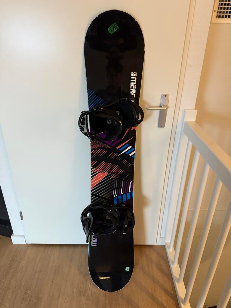 Flow Merc 156 snowboard met K2 bindingen, Sport en Fitness, Ophalen of Verzenden, Gebruikt, Board
