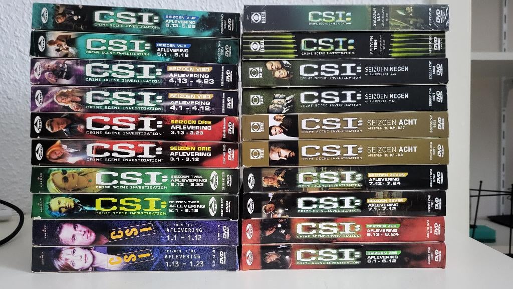 Csi seizoen 1 t/m 11, Cd's en Dvd's, Vanaf 12 jaar, Ophalen of Verzenden, Zo goed als nieuw, Actie en Avontuur
