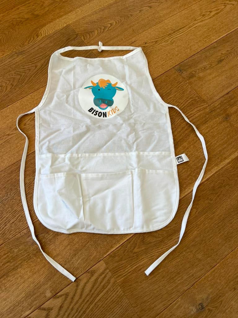 Bison Kids Kinderschort, Huis en Inrichting, Keuken | Textiel, Ophalen of Verzenden, Zo goed als nieuw, Wit, Schort