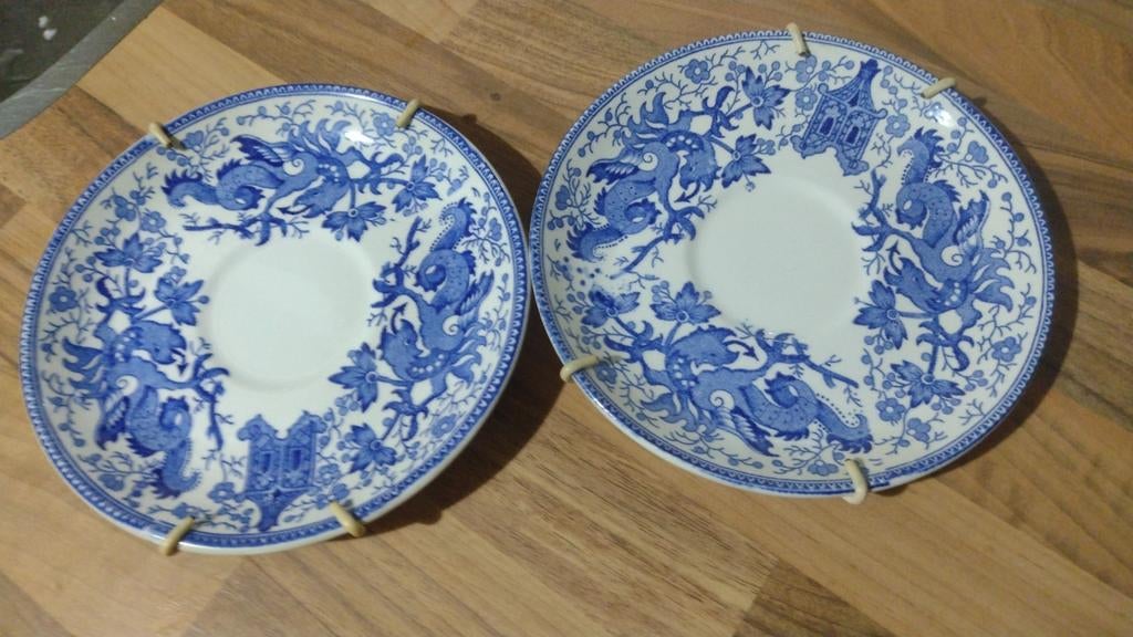 vintage Boch Frères "Dragon" bordjes, Ophalen of Verzenden