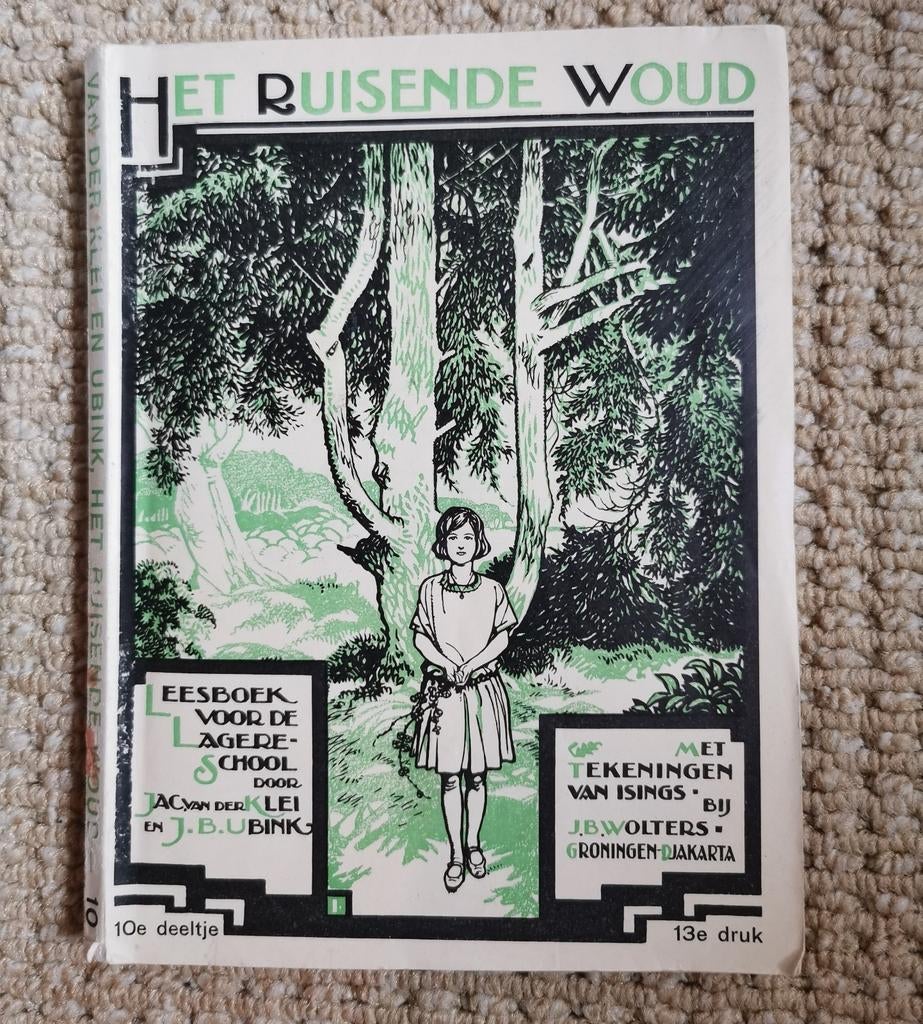 569 .. Oud schoolboek: Het Ruisende Woud, Boeken, Ophalen of Verzenden, Gelezen