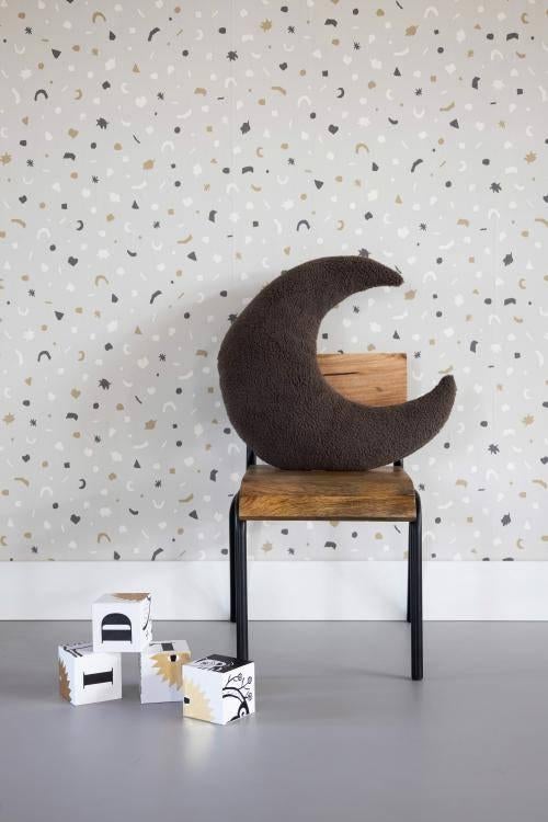 Sale Kinderkussen kussen Kind Luna Maan Bruin KidsDepot, Transportcentrum 19 7547 RT ENSCHEDE, Nieuw, Kleed of Kussen, Ophalen of Verzenden